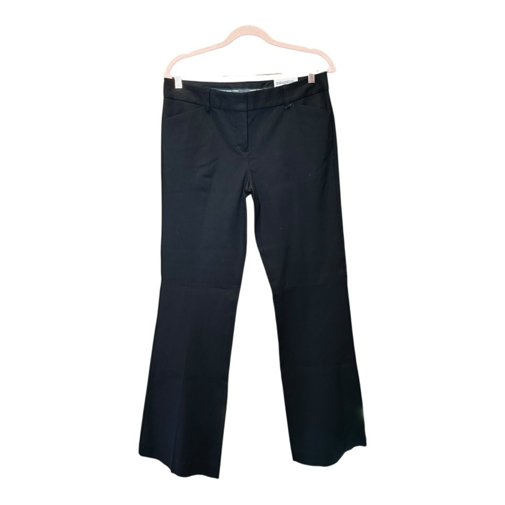 EXPRESS DESIGN STUDIO Black Low Rise Flare Editor Pants 8R NWT